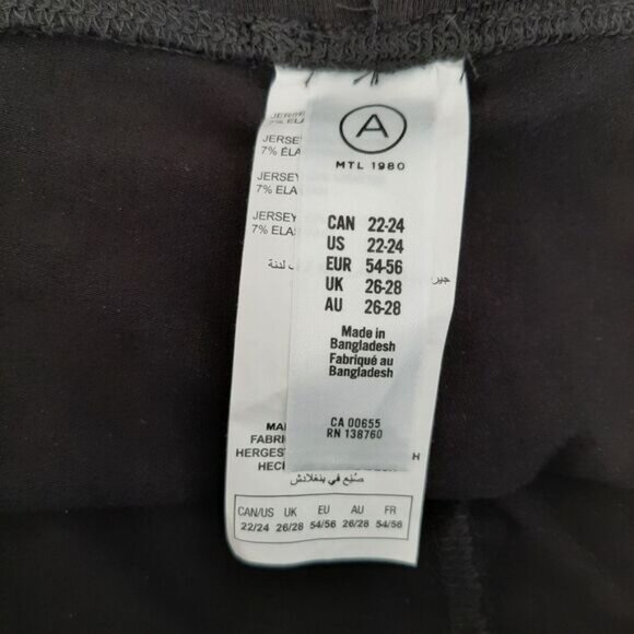 A MTL 1980 Soft High-Rise Tights Leggings Black Plus Sz 22 - 24 - Picture 8 of 9